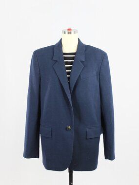 Aritzia WILFRED Generation Navy Blue (Re)Essential Oversized Blazer, Size S Good